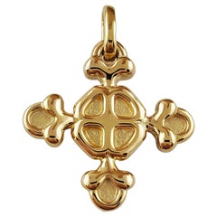 Vintage 14K Yellow Gold Cross Pendant