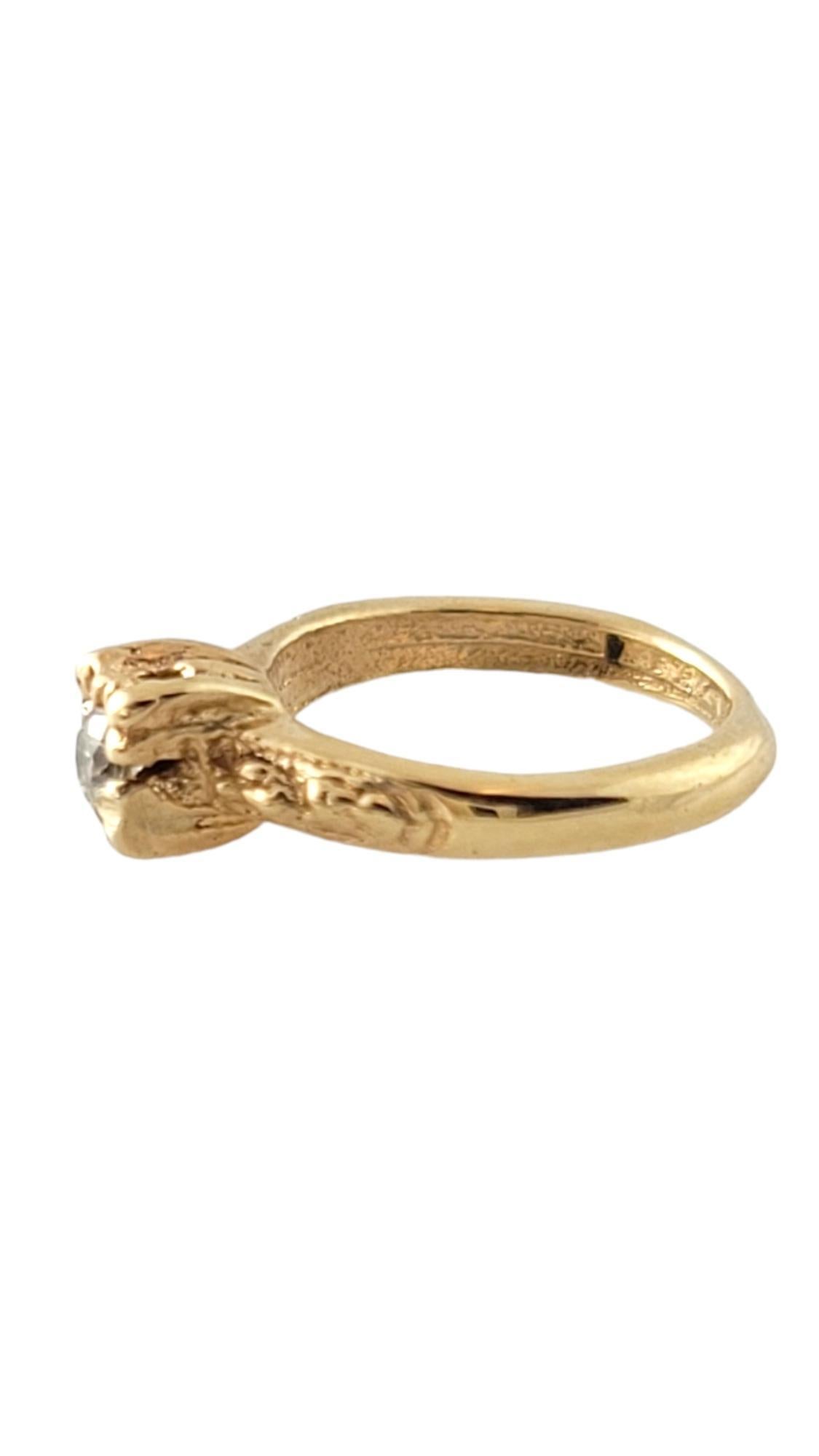 Verlobungsring-Charm aus 14 Karat Gelbgold #16934 (Brillantschliff) im Angebot