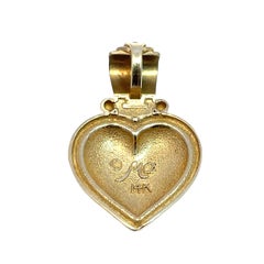 Vintage 14k Yellow Gold Heart Charm/Pendant