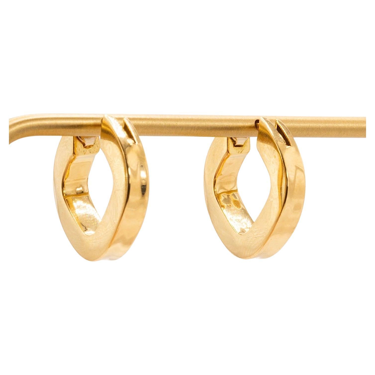 Vintage 14k Yellow Gold Hoop Earrings