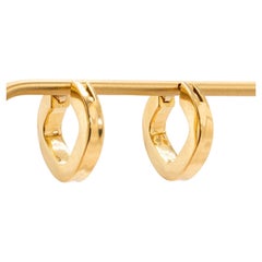 Vintage 14k Yellow Gold Hoop Earrings