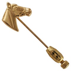 14K Yellow Gold Horse Stick Pin