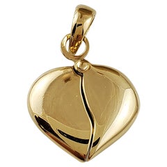 Vintage 14K Yellow Gold I Love You Heart Charm