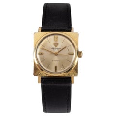 Vintage 14k Yellow Gold Jules Jurgensen Automatic Watch w/ Champagne Dial