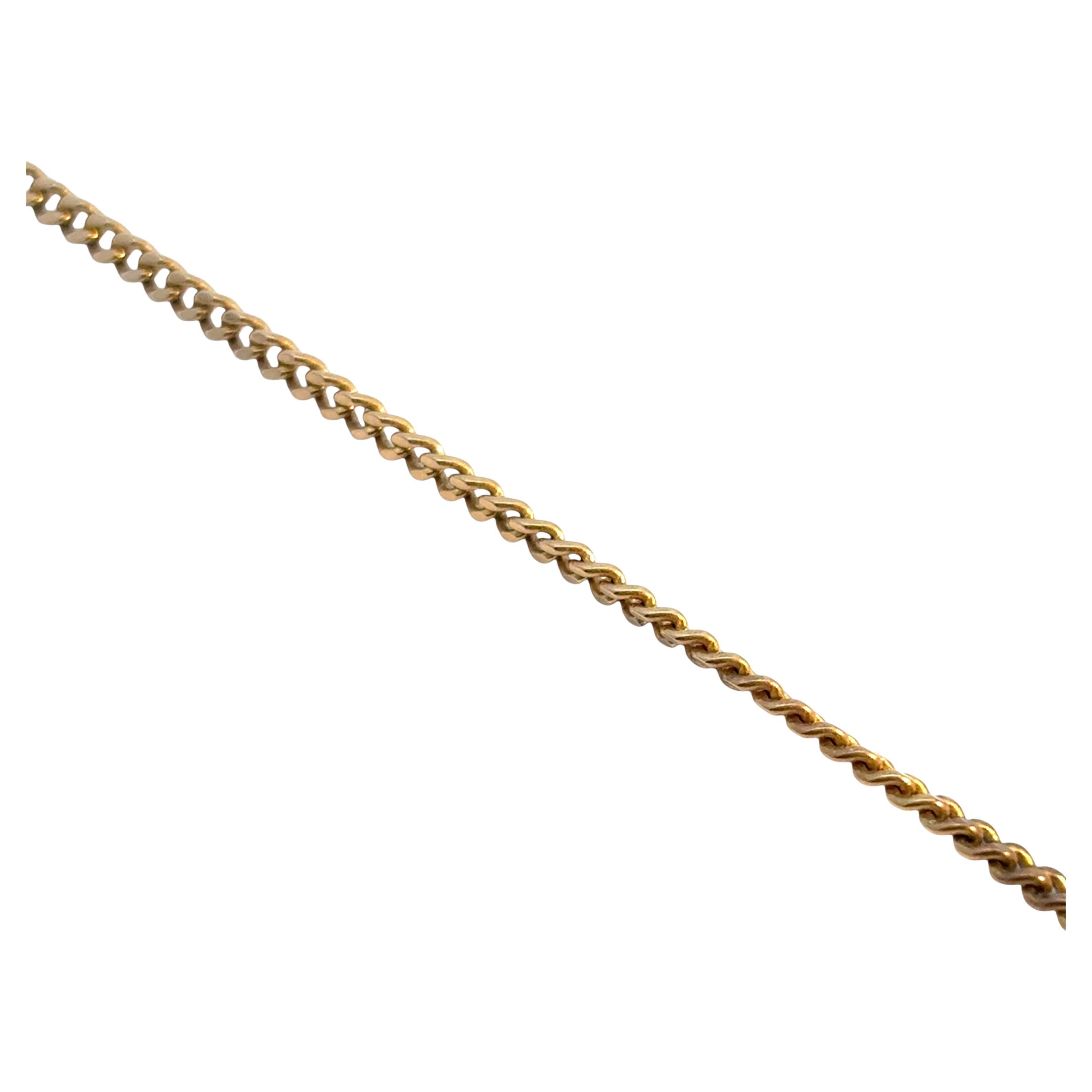Vintage 14k Yellow Gold Link Chain Necklace