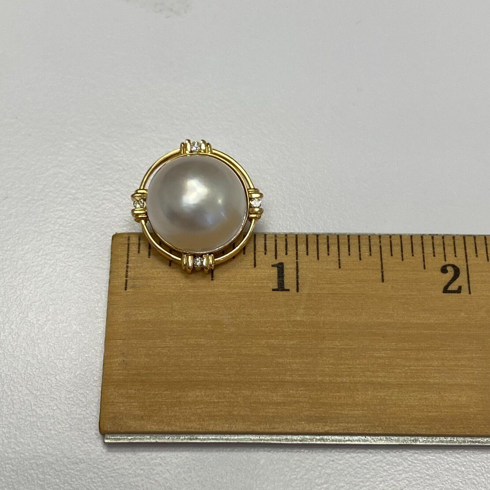 vintage mabe pearl earrings