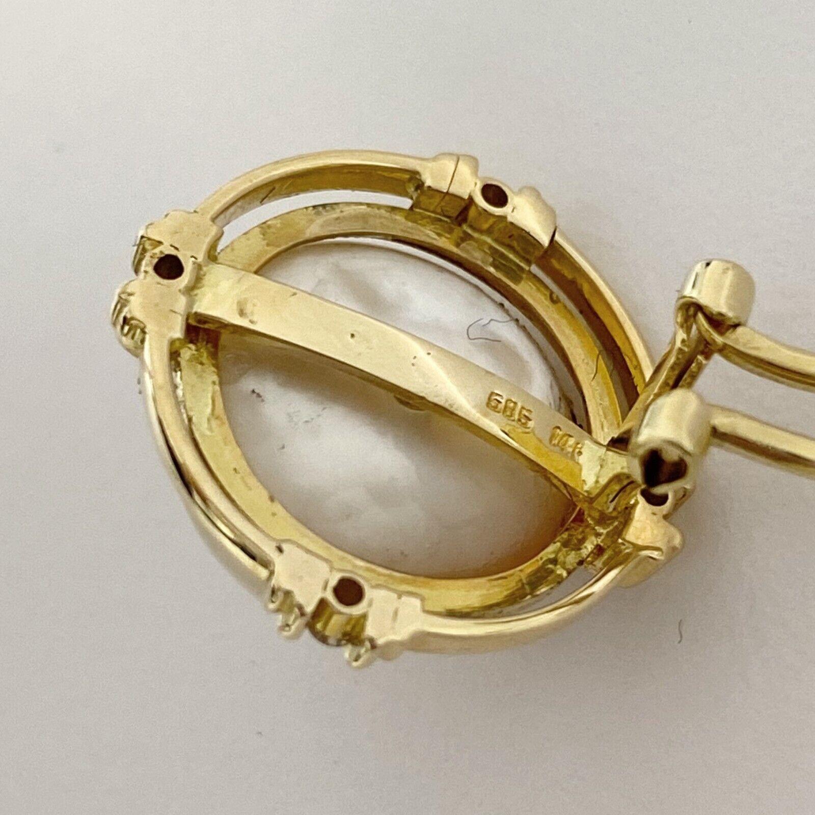 mabe pearl drop earrings
