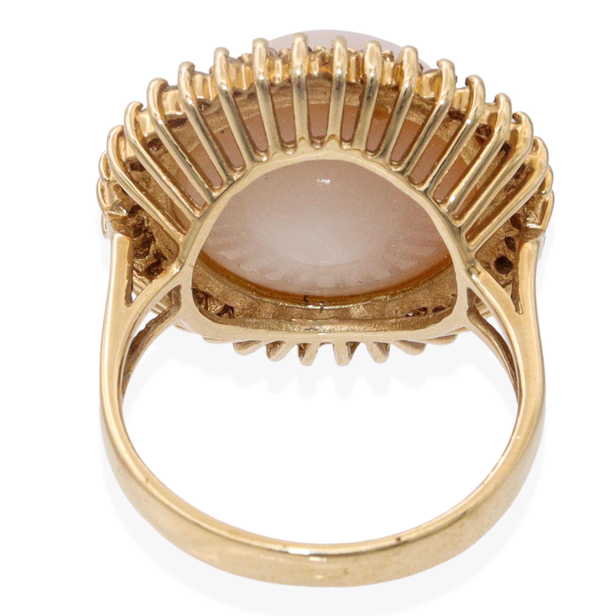 Vintage 14k Gelbgold Mabe Perlenschmuck Set im Angebot 4