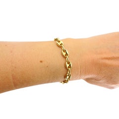 Vintage 14k Yellow Gold Mariner Link Bracelet