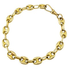 Pulsera de eslabones Mariner Vintage de oro amarillo de 14k