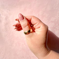 Vintage 14K Yellow Gold Men's Band Ring, Size 10.5, Circa 1980s