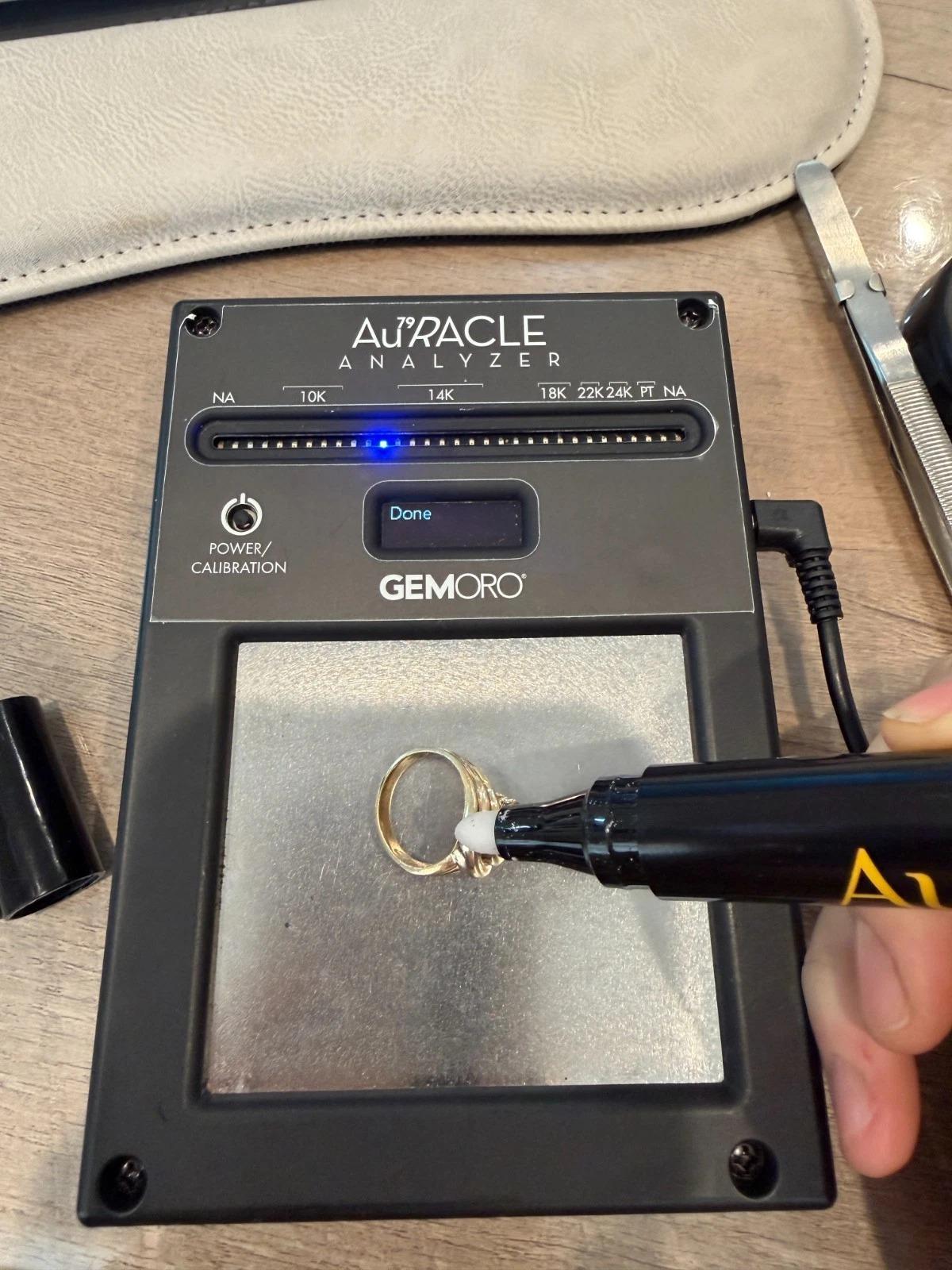 Vintage 14K Gelbgold Alt  1.00ct VS H-European Cut Diamantring Größe 5 im Angebot 5