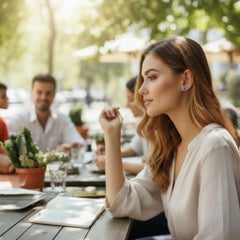 Vintage 14K Gelbgold Stiefmütterchen Blume Ohrstecker mit blauer Emaille und Diamanten