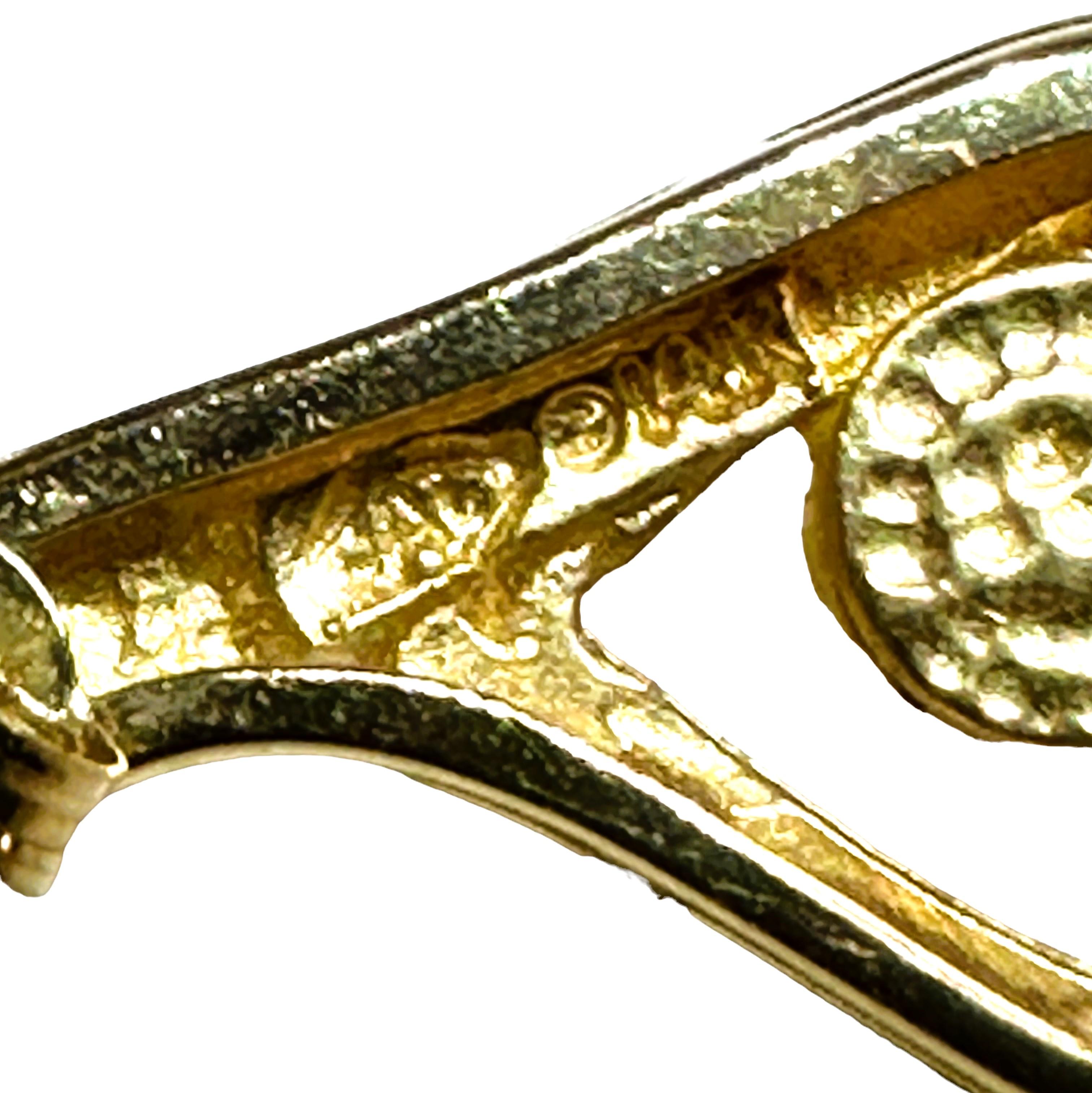Post-Ohrringe aus 14 Karat Gelbgold mit Perlen und Diamanten im Brillantschliff im Zustand „Hervorragend“ in Eagan, MN