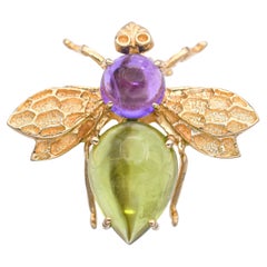 Amethyst Brooches