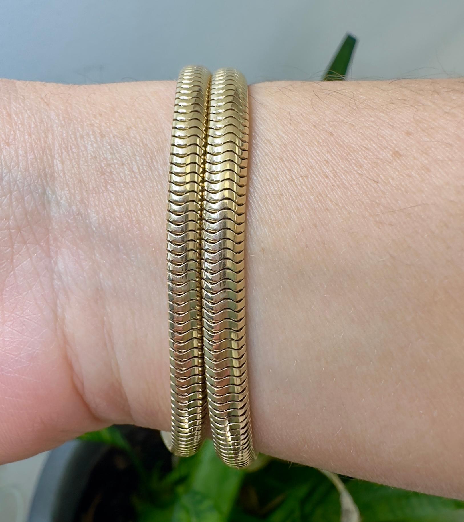 Vintage 14k Yellow Gold Retro Wrist Watch For Sale 8