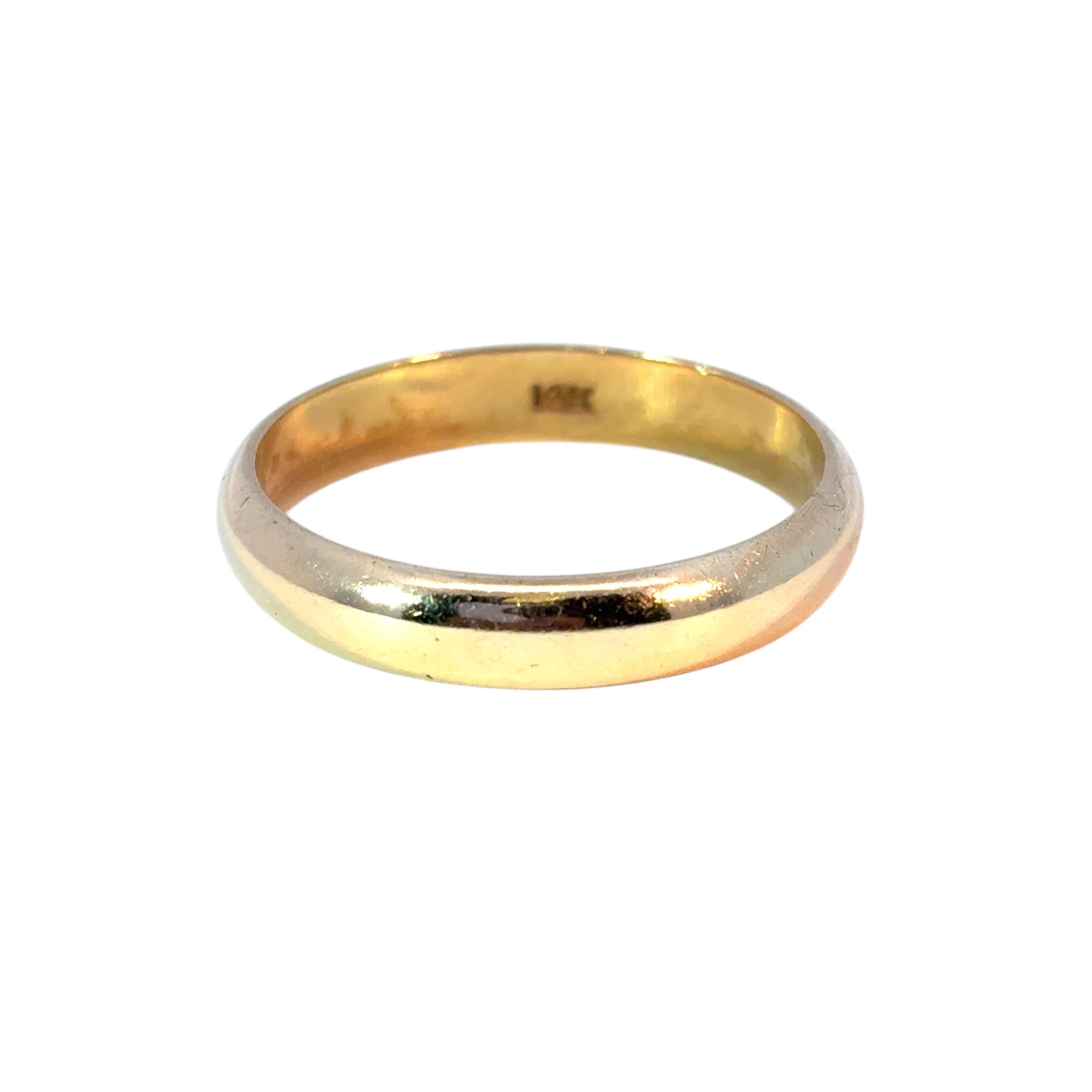 Vintage 14k Yellow Gold Ring Band For Sale 5