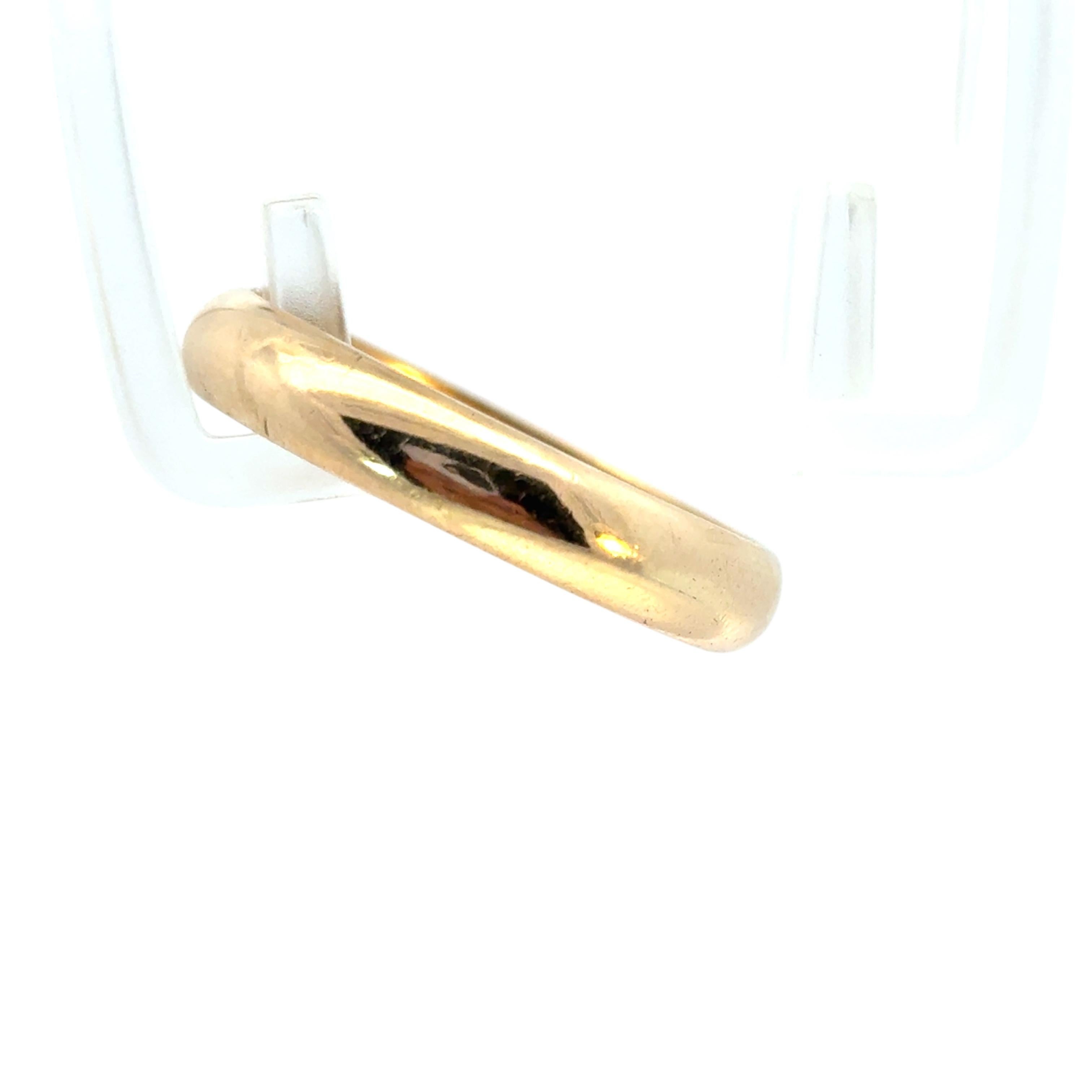 Vintage 14k Yellow Gold Ring Band For Sale 7