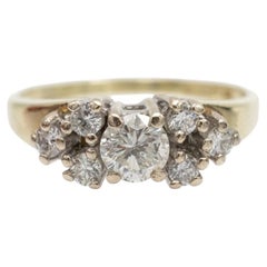 Vintage 14k Yellow Gold ring with diamonds 0.92 ct.