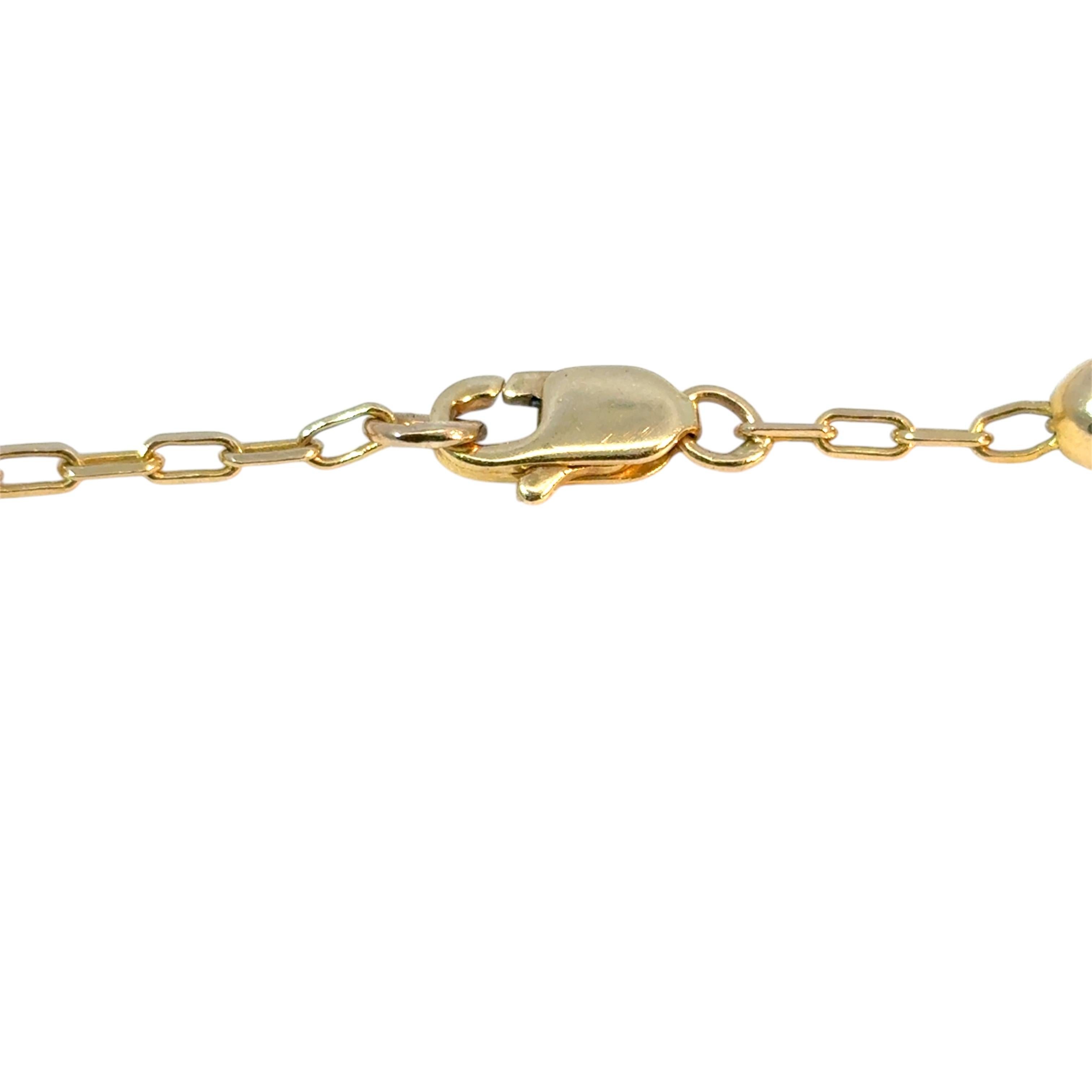 Vintage 14k Yellow Gold Rosary Bracelet Cross Jesus and Mother of Mary Pendants For Sale 4