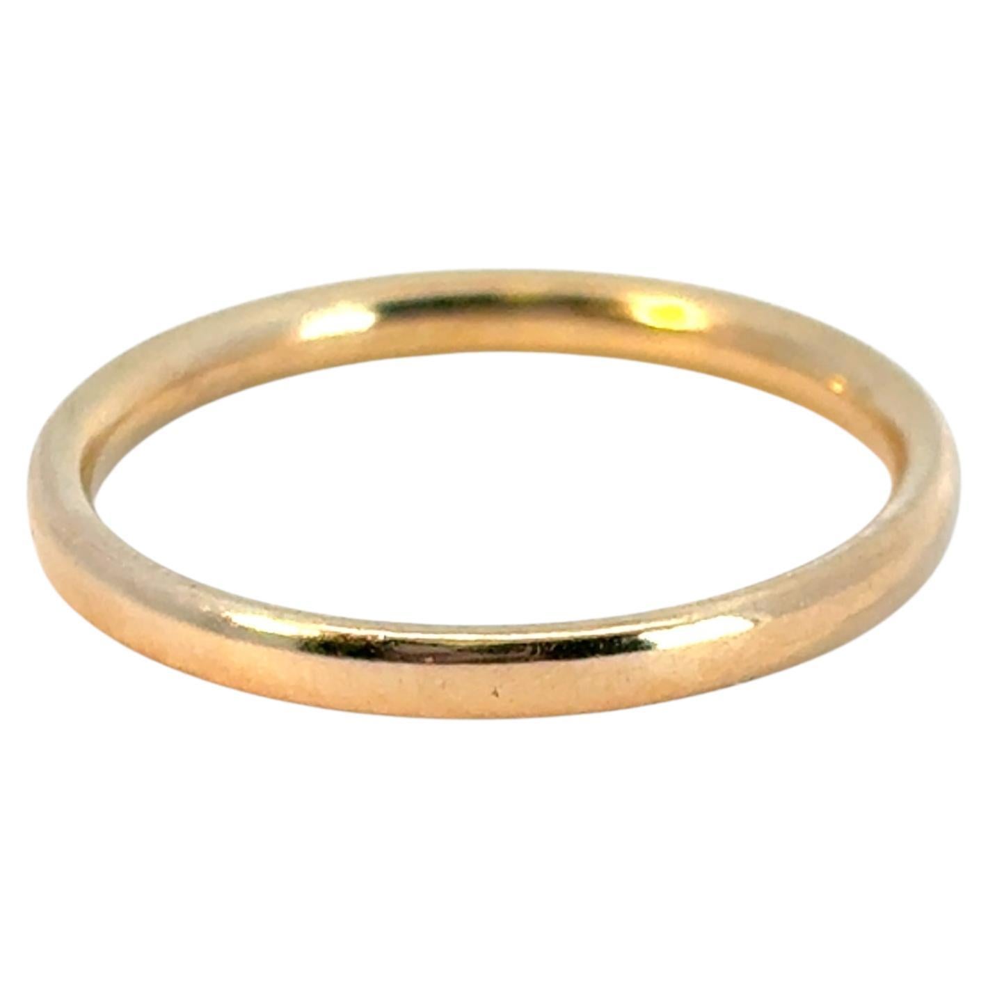 Vintage 14k Yellow Gold Simple Ring Band