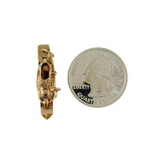 14K Yellow Gold Ski and Boot Charm