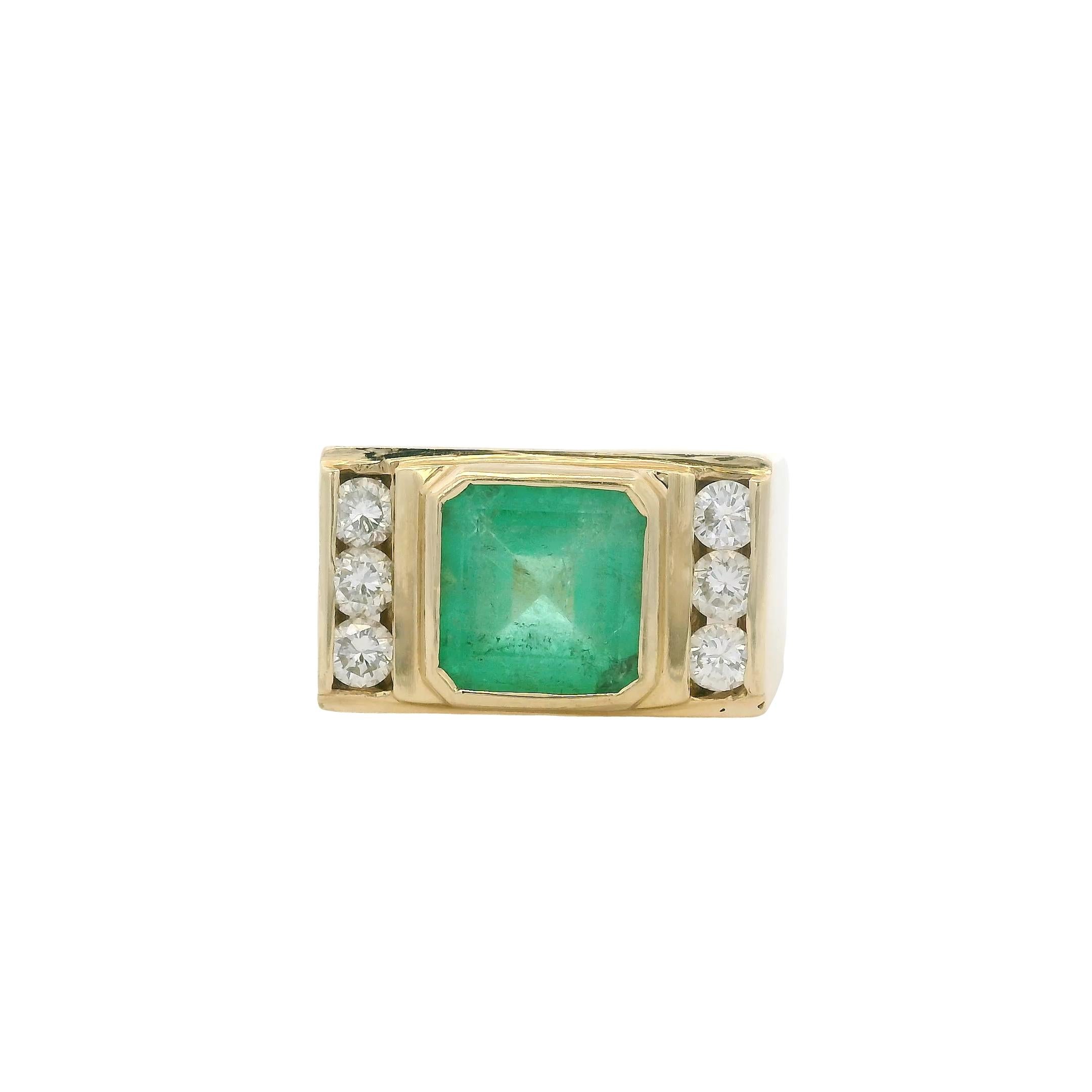 Anello da uomo vintage in oro giallo 14k con smeraldo e diamanti taglio quadrato

Questo splendido anello da uomo con diamante smeraldo è pronto per essere spedito!

Tipo: Anello
Materiale: oro giallo 14k
Dettagli sulle gemme: Questo anello presenta
