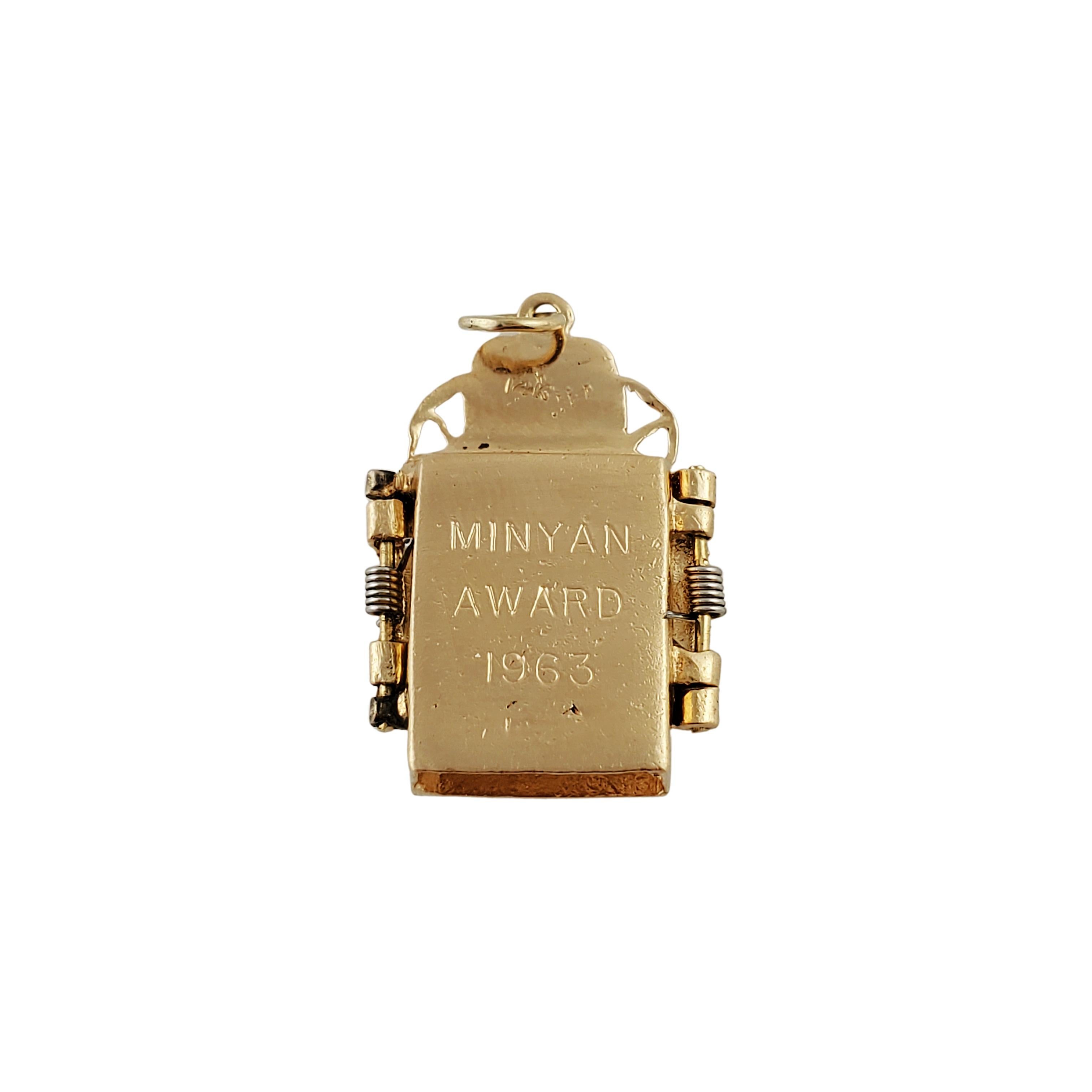 14K Yellow Gold Tabernacle Charm For Sale 1