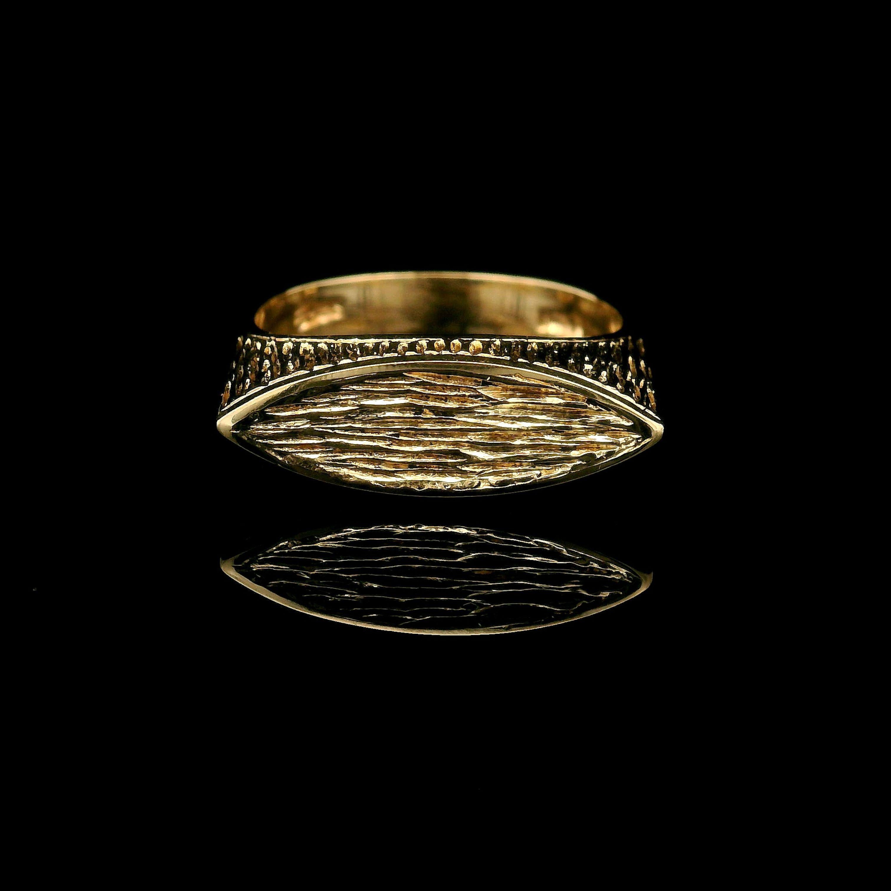 Material: Solid 14k Yellow Gold
Weight: 5.62 Grams
Ring Size: 6.25 ( fitted on finger, item can not be sized)
Ring Width: 6.6mm (0.26