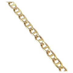 Vintage 14k Yellow Gold Thin Chain Link Bracelet