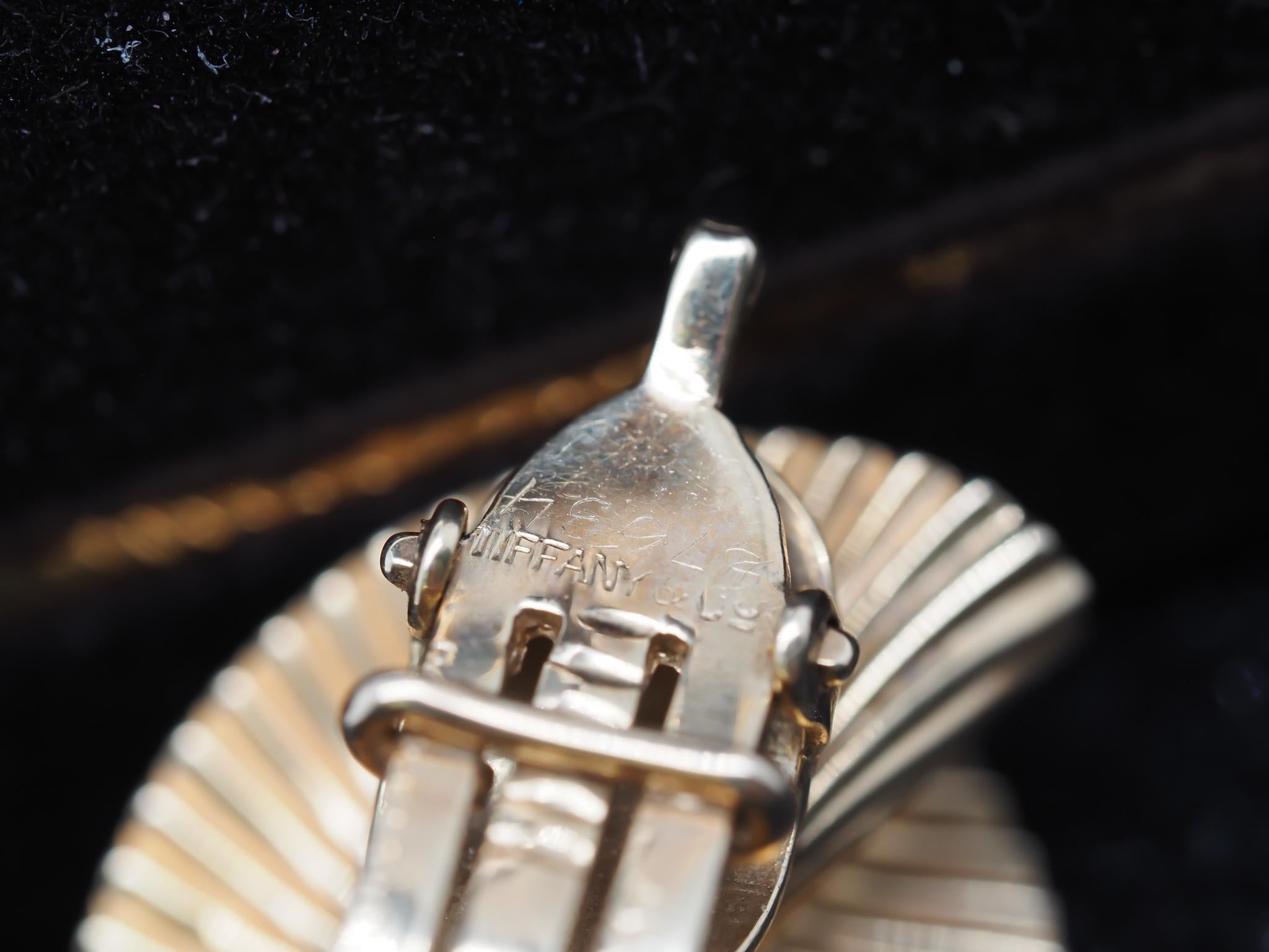 Vintage 14K Yellow Gold Tiffany & Co Earrings from the 1950s For Sale 2