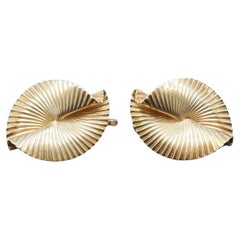 Vintage 14K Yellow Gold Tiffany & Co Earrings from the 1950s