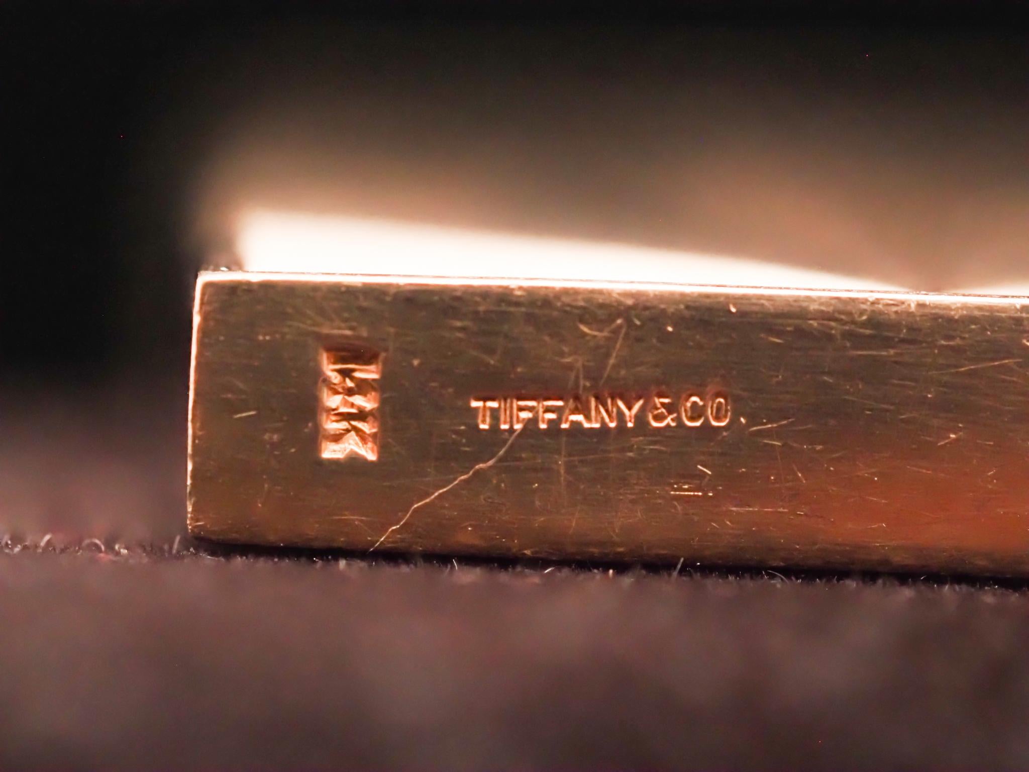 14 Karat Gelbgold von Tiffany & Co. Streichholzschachtel (Art déco) im Angebot