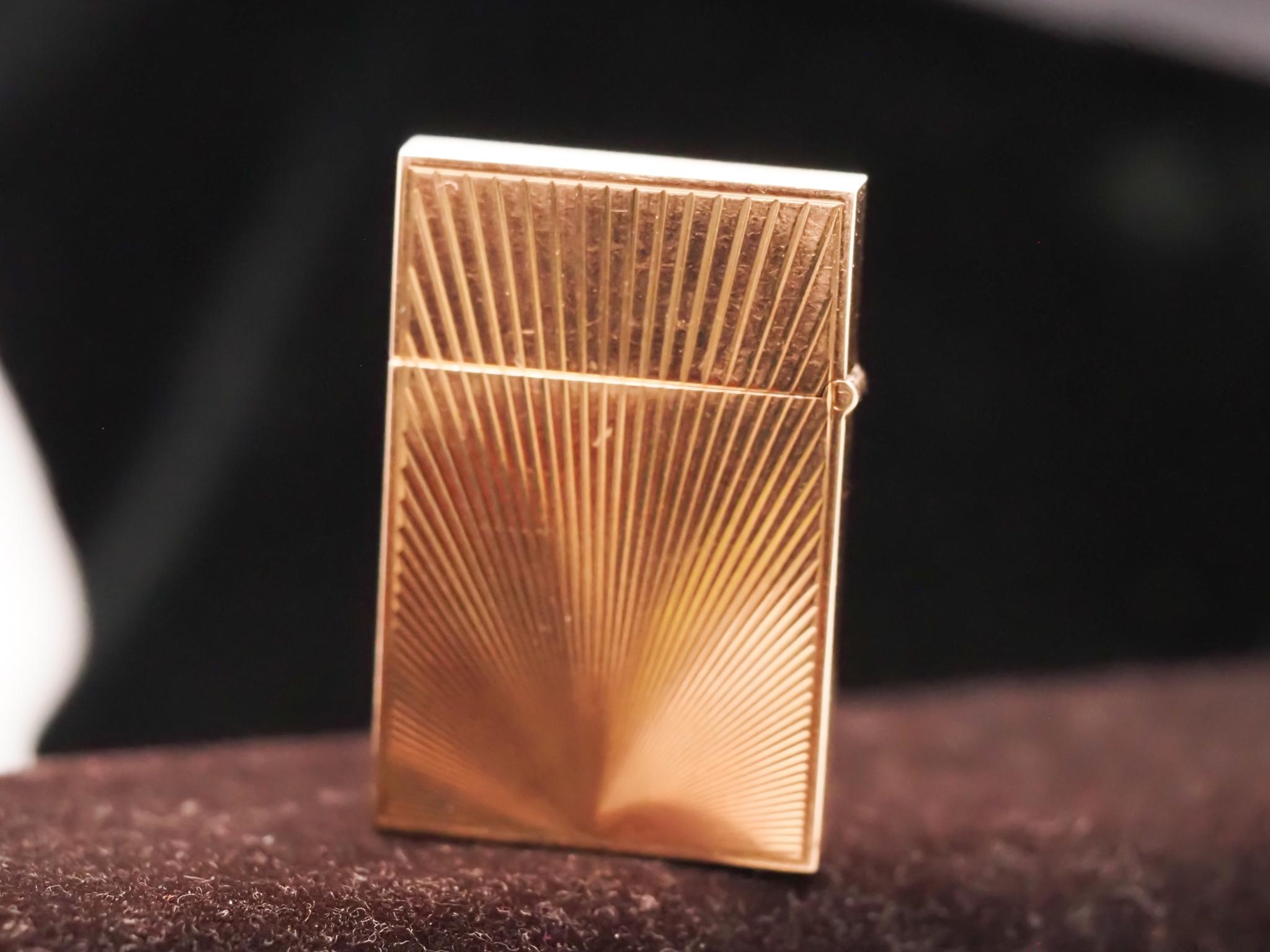 da uomo o donna Vintage By 14K Yellow Gold Tiffany & Co. Scatola di fiammiferi in vendita