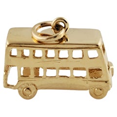 14K Yellow Gold Trolley Charm