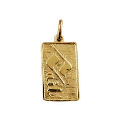 Vintage 14K Yellow Gold Vail Ski Charm