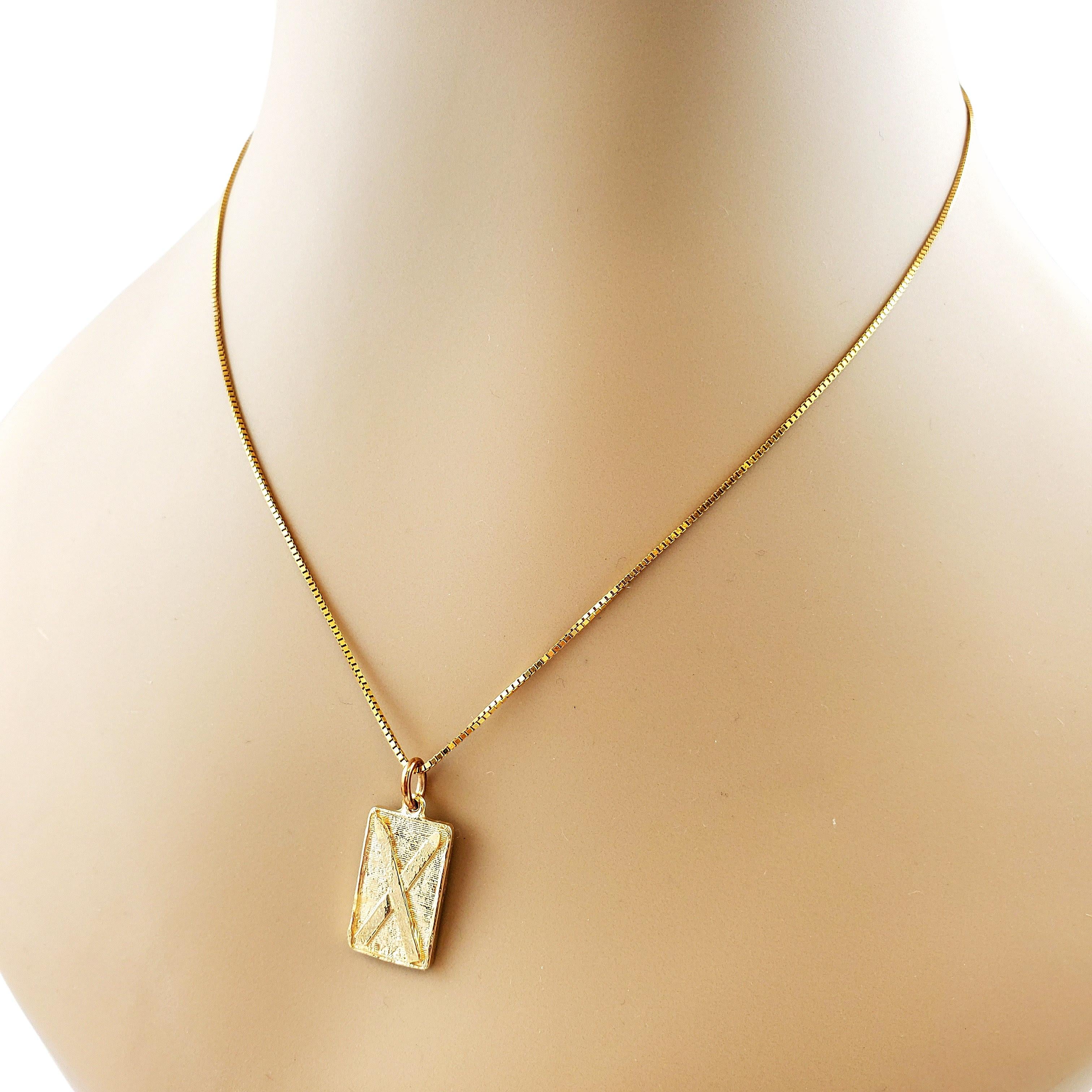 Vintage 14K Yellow Gold Vail Ski Charm 3