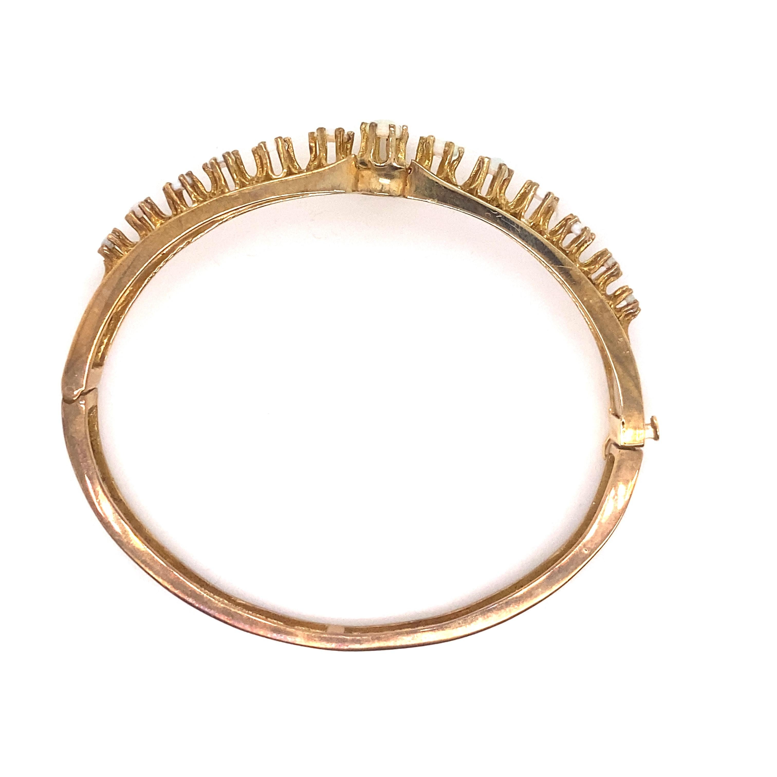 Victorien Bracelet jonc vintage de reproduction victorienne en or jaune 14 carats en vente