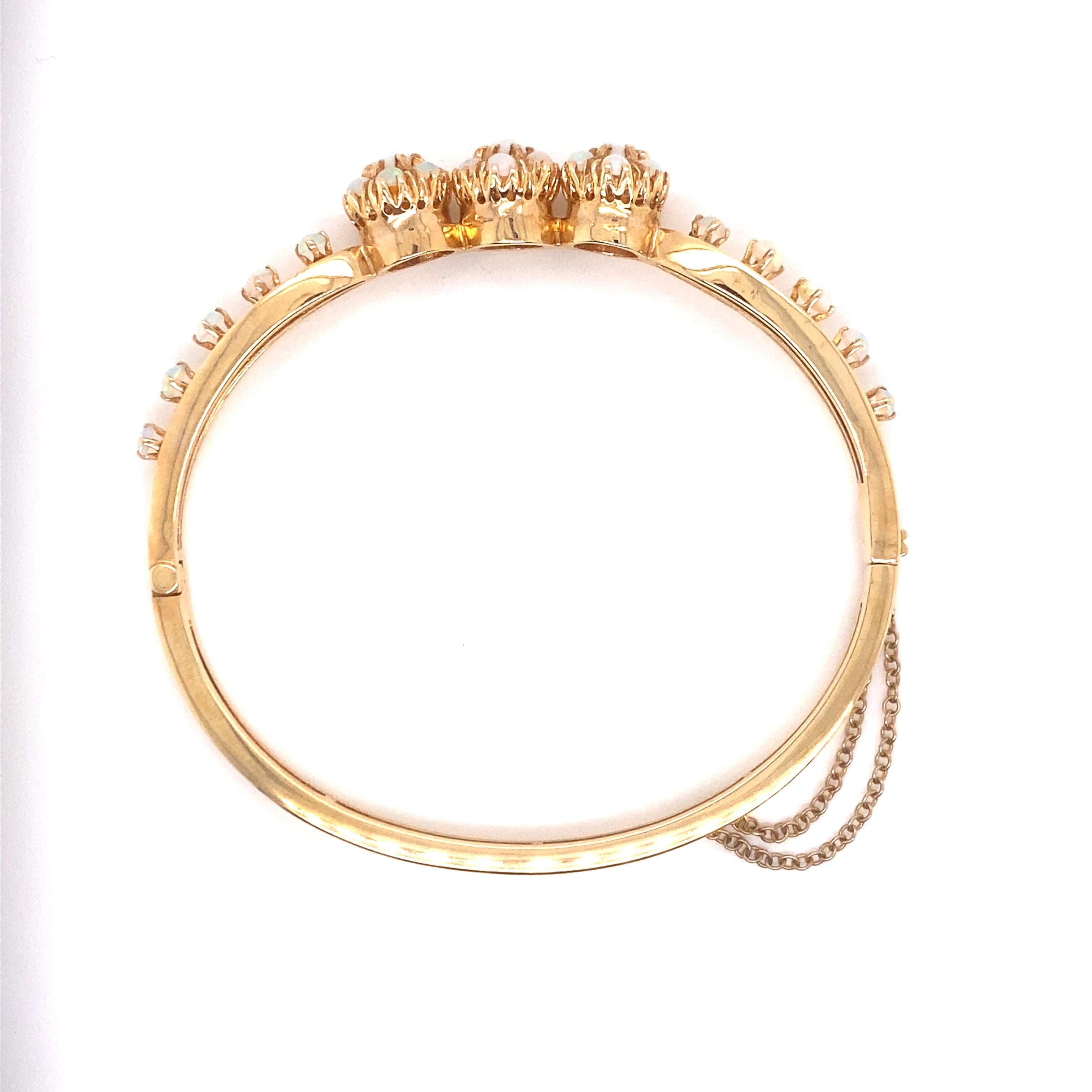 Victorien Bracelet jonc vintage de reproduction victorienne en or jaune 14 carats en vente