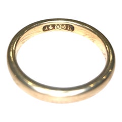 Vintage 14K Yellow Gold Wedding Band