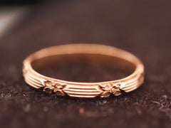 Vintage 14K Yellow Gold Wedding Band Size 5