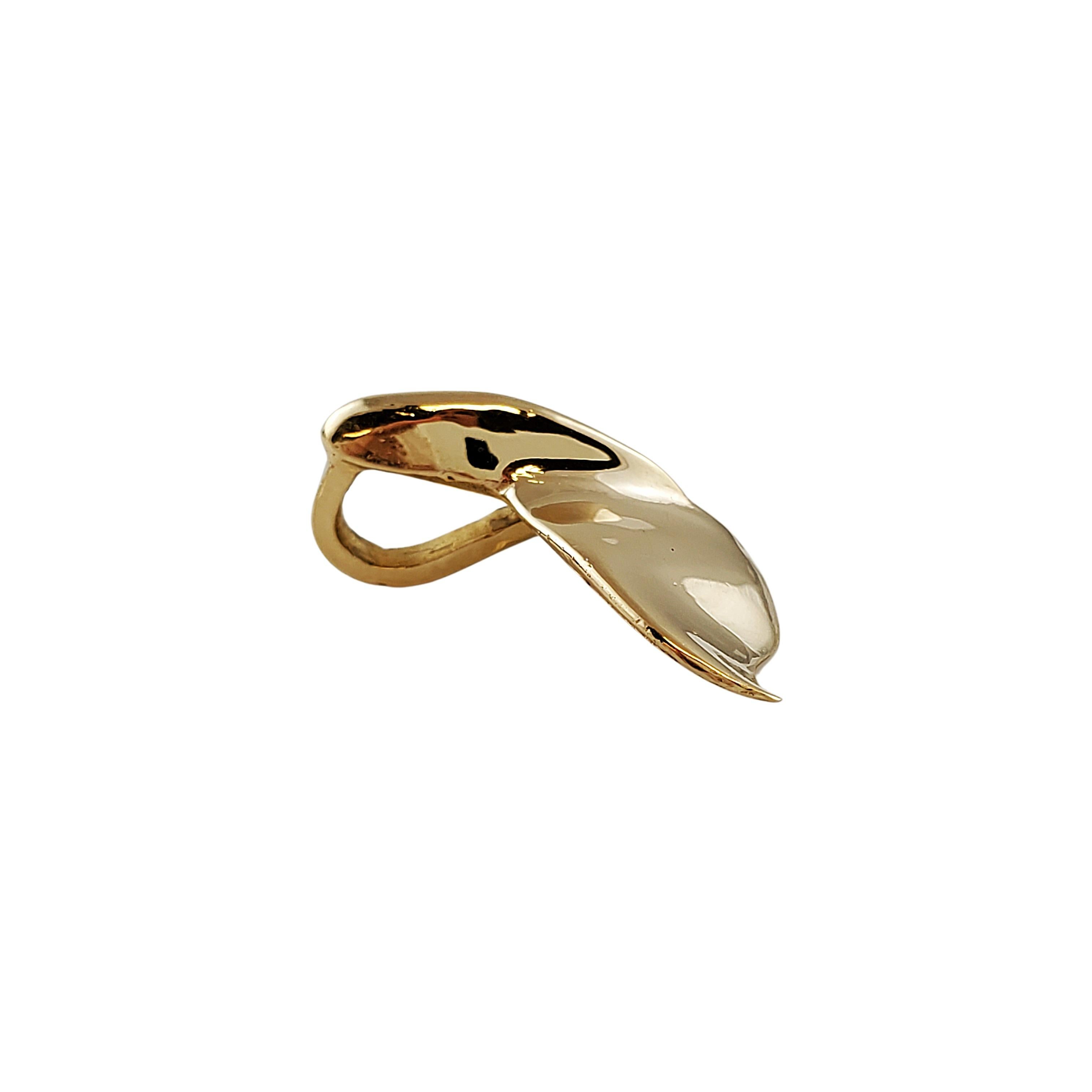 Walschwanz-Anhänger aus 14 Karat Gelbgold für Damen oder Herren