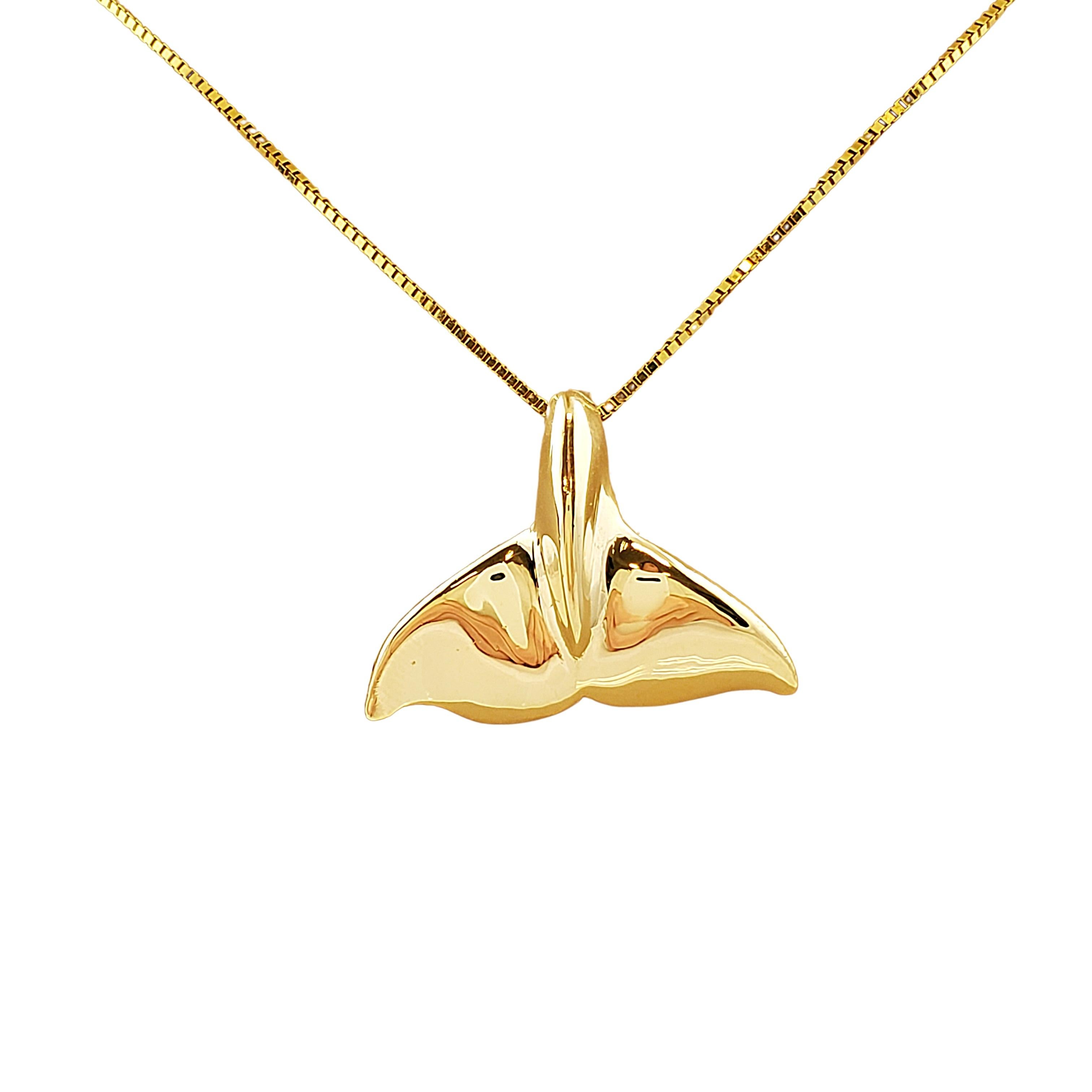 Walschwanz-Anhänger aus 14 Karat Gelbgold 5