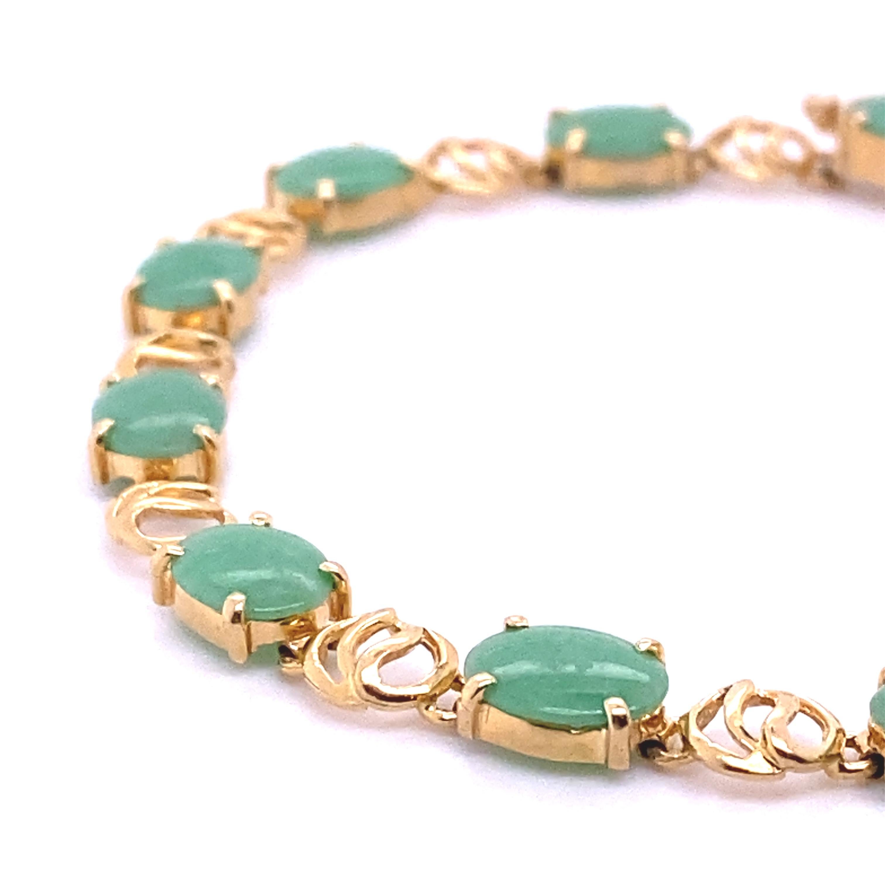 jade bangle bracelet with gold clasp