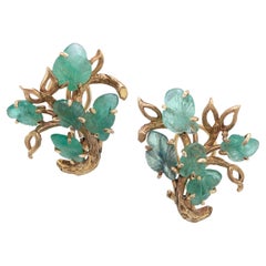 Emerald Lever-Back Earrings