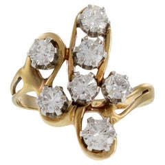 Vintage 14KT Yellow Gold Diamond Ring
