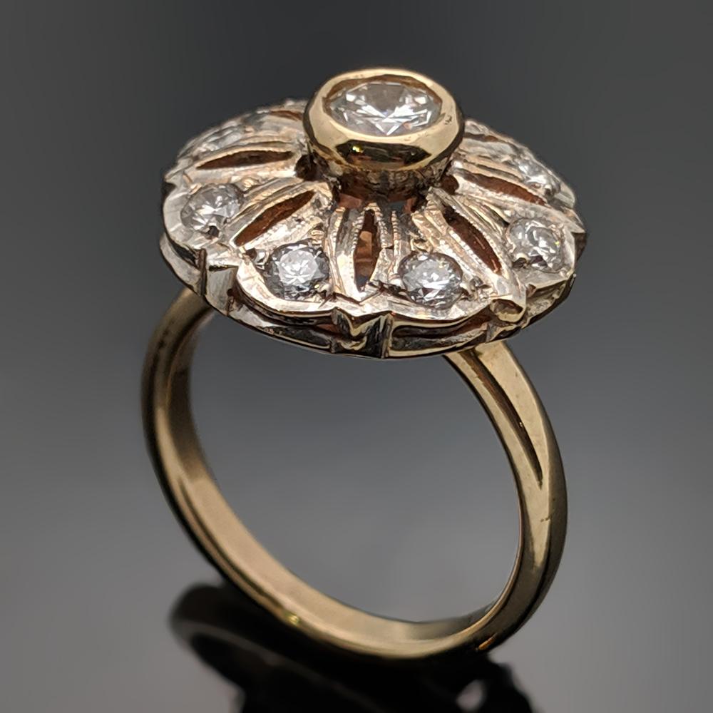 gold edwardian ring