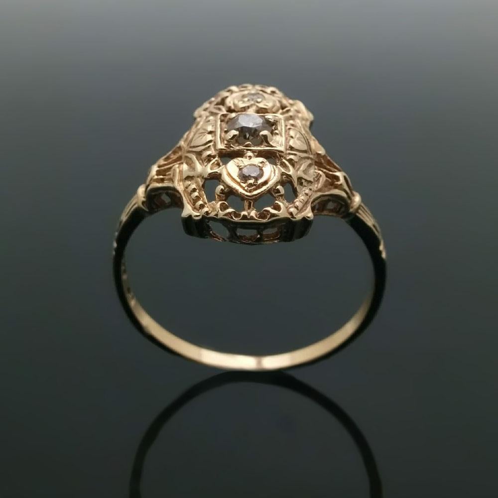 gold edwardian ring