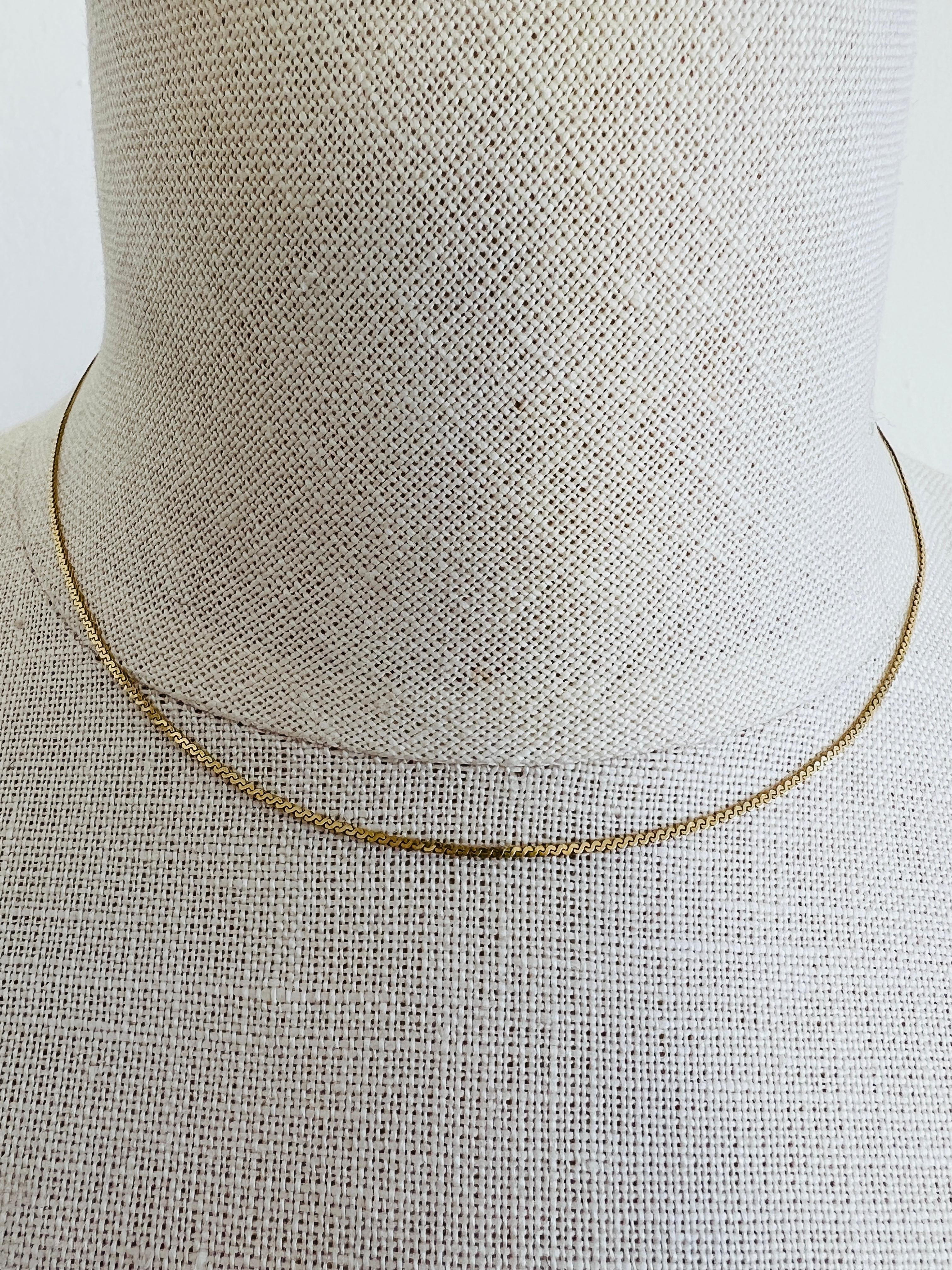 585 italy gold necklace