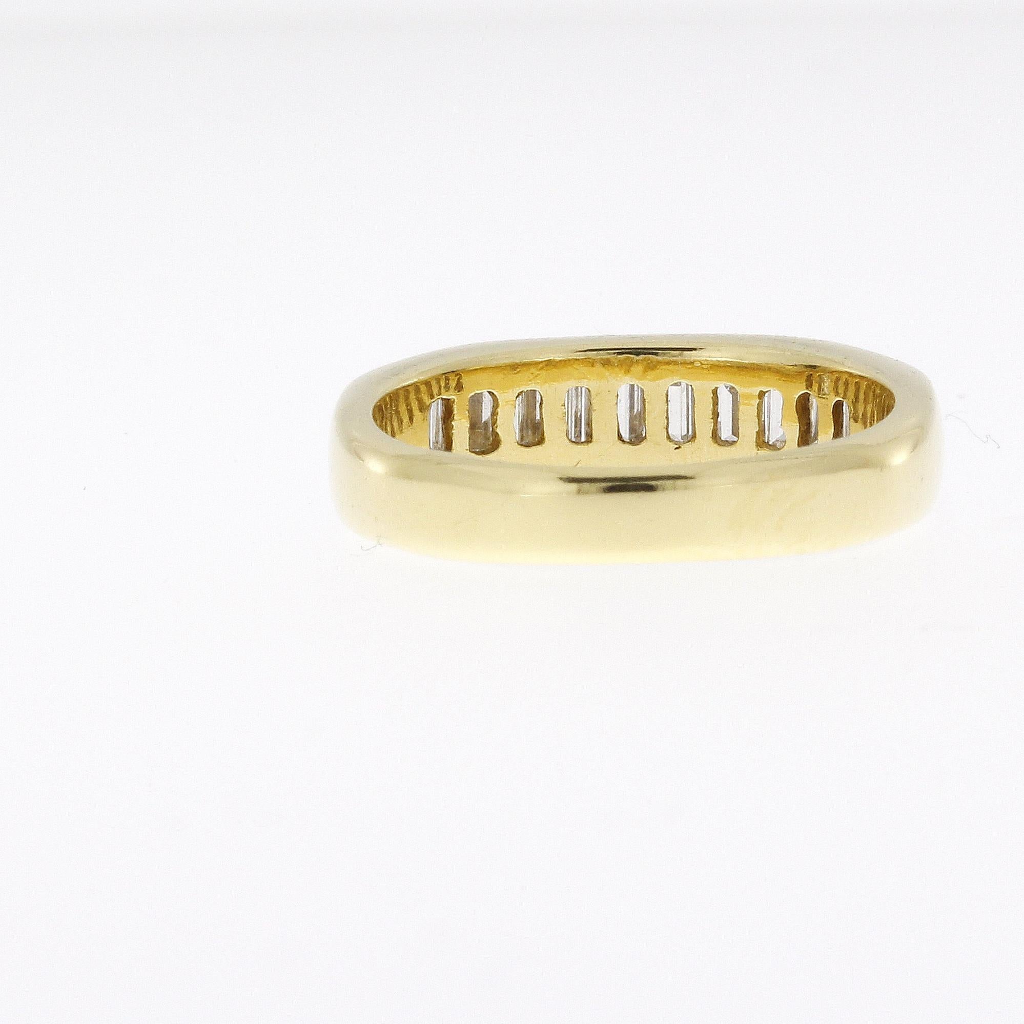 Women's or Men's Vintage 1.5 Carat Baguette Diamond Ring